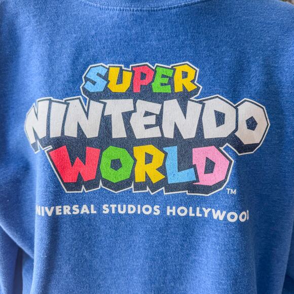 Super Nintendo World, Universal Studios Hollywood, Crew Sweatshirt, Size X-Large - Picture 4 of 7